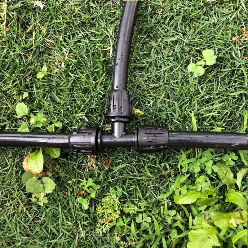 Drip Irrigation Parts for 1/2" Tubing: Drip Hose Connectors for Garden Irrigation System - Splitters for Irrigation Fitting Barbed Tee (10pcs) 1/2" TEE