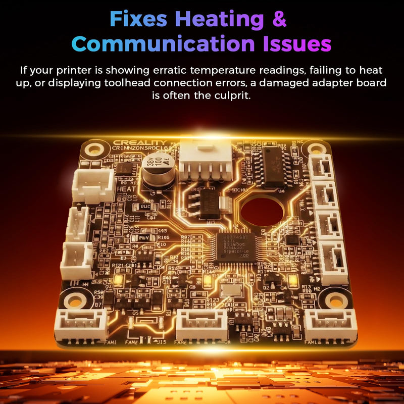 Creality Official Hi/Hi Combo Hotend Adapter Board, Original Hi PCBA Nozzle Adapter Plate, Module PCBA_G_CR1NN200360C16 Printhead Board, Toolhead PCB Board for Creality Hi and Hi Combo 3D Printer