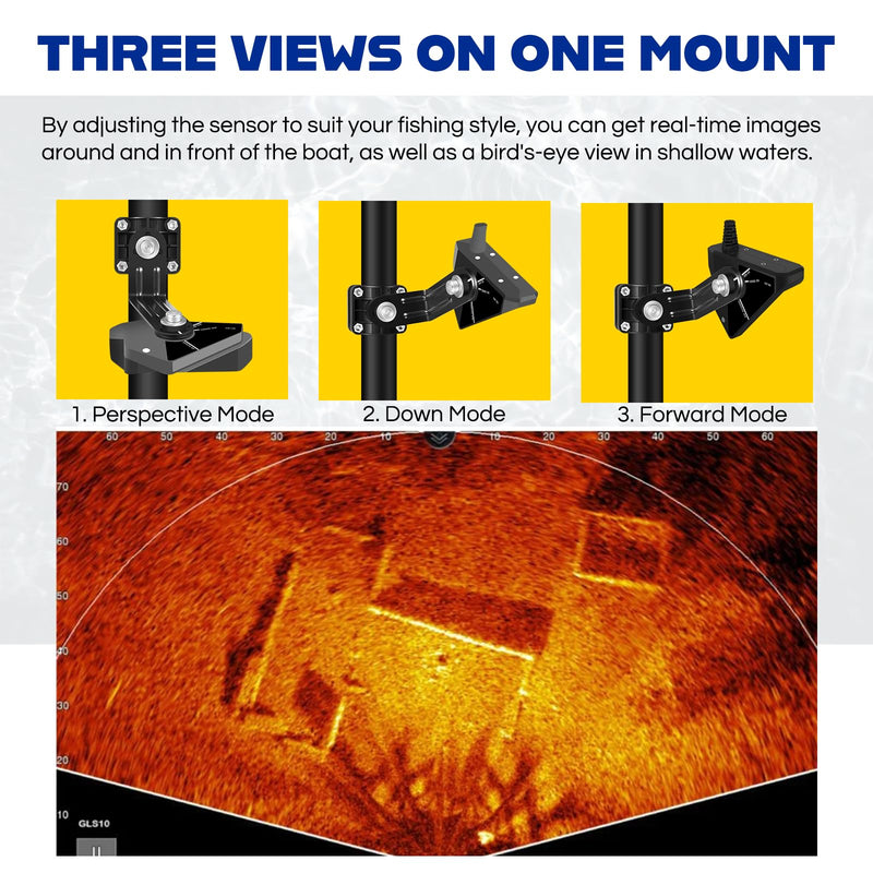 010-12970-00 Livescope Perspective Mode Mount Compatible with Panoptix Livescope LVS32 Transducer, Three Mode One Mount, Durable and Adjustable
