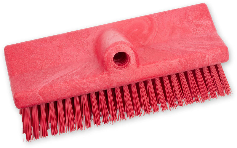 SPARTA 40423EC05 Plastic Floor Scrub Brush, Wall Brush, Equipment Brush with Nonabsorbent Bristles for Industrial Kitchens, Hospitals, Commercial Cleaning, 10 Inches, Red 1