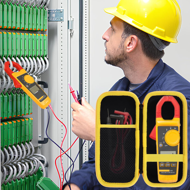 Storage Case Compatible with Fluke 323/324 / 325/302 / 303/305 Digital Clamp Meter Multimeter AC-DC TRMS