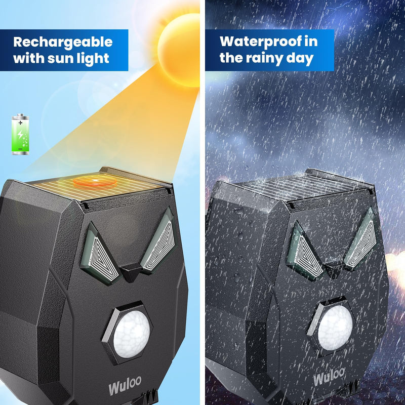 Solar Wireless Driveway Alarm, Outdoor Motion Sensor Detector Alarms Driveway Alert System 2000ft Long Range with Rechargeable Battery, Outside Weatherproof/Expandable (1 Receiver and 4 sensors) 4 sensors and 1 receiver
