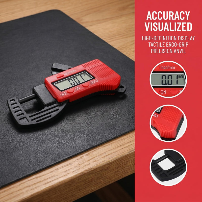 2pcs Thickness Gauge Caliper Micrometer Thickness Micrometer Measurement Tool for Thickness Digital Micrometer