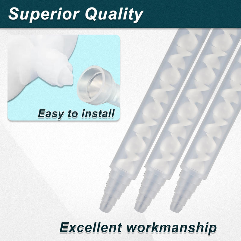 Epoxy Mixing Nozzle Static Mixer Nozzle Tubes 18-Element Adhesive Cartridges Spiral Tip 10 Pieces