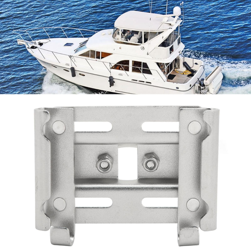 Acouto Rail Mount Anchor Bracket Marine Grade Stainless Steel Boat Rail Mount Anchor Bracket Vertical Mount Anchor Holder for Boats Ships Yachts (Small 8585SE2 7/8 to 1 in Rails) Small 8585SE2 7/8 to 1 in Rails
