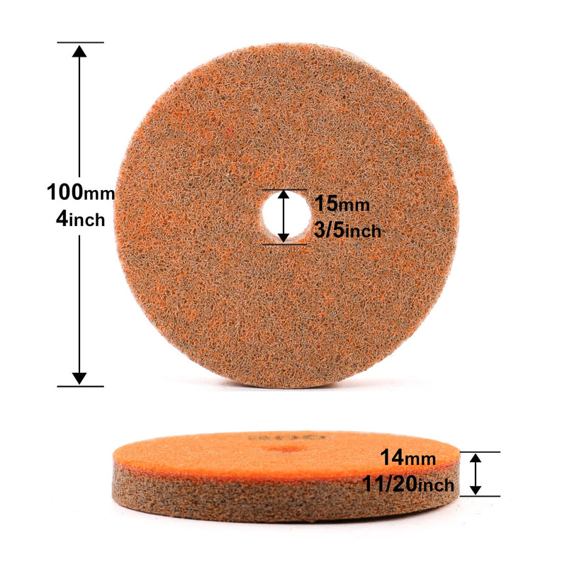 4 Inch Sponge Fiber Polishing Pads for Marble Granite Stone Cleaning polishing-7 PCS Set 7 Pcs Set