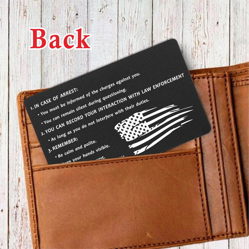 ABNTY Police Encounter Rights Card - Legal Rights Reminder for Immigrants & Citizens | Know Your Rights | Right to Remain Silent, Refuse Search, Record Police Interactions