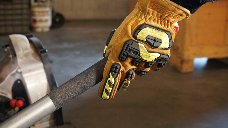 Ironclad Mens Work Glove 360 CUT LIMITLESS LEATHER IMPACT, Tan, Medium US