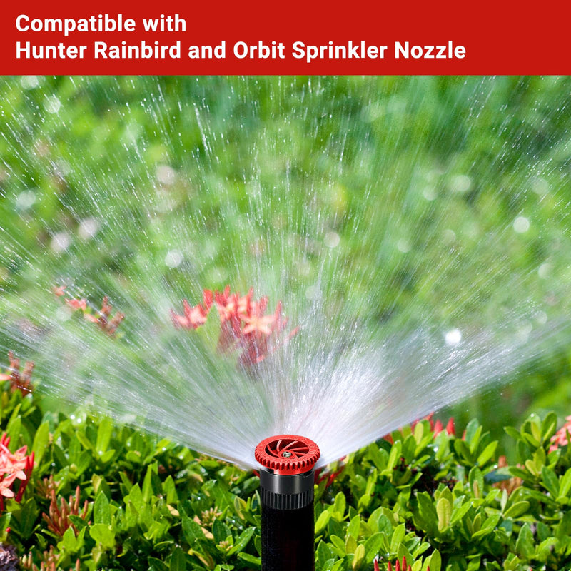 24 Pieces Variable Arc Nozzle, Replacement Pop-up Sprinkler Heads Compatible with Most of Adjustable Pop Up Sprinklers Spray Head for Garden Lawn Irrigation (8AN, 10AN, 12AN) 8AN, 10AN, 12AN