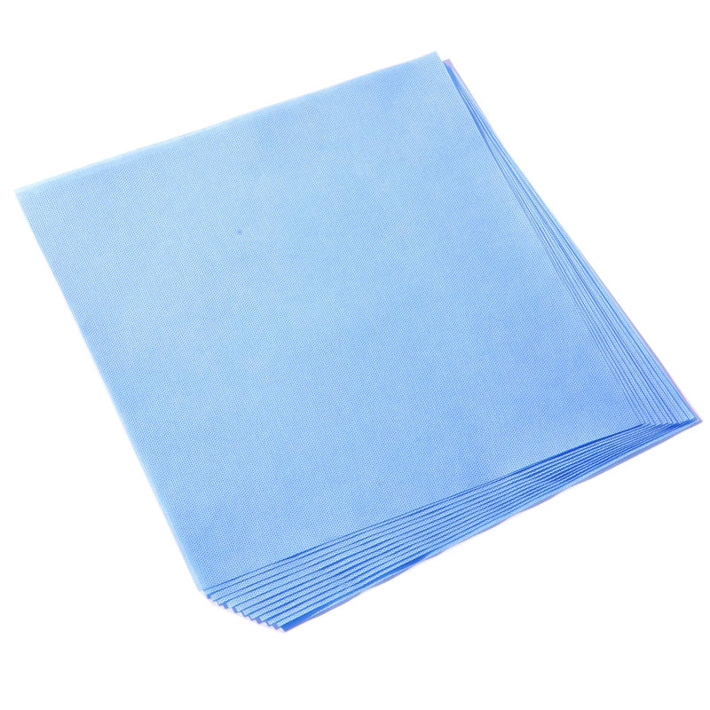 JMU Autoclave CSR Sterilization Wrap 12"x12" 50pcs SMMS Non-Woven,Sterilization with Steam & EO, 60g Blue Non-Sterile Pads 12" x 12" 50