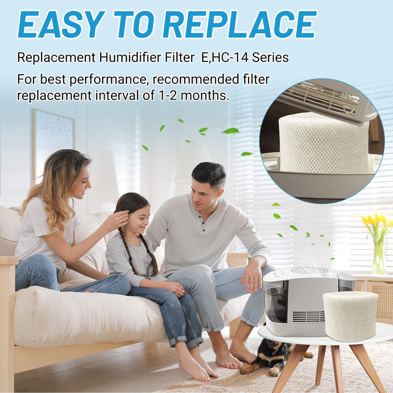 Lemige 3 Pack HC14 Filter E Replacement for Honeywell humidifier HC-14 3 Pack--white