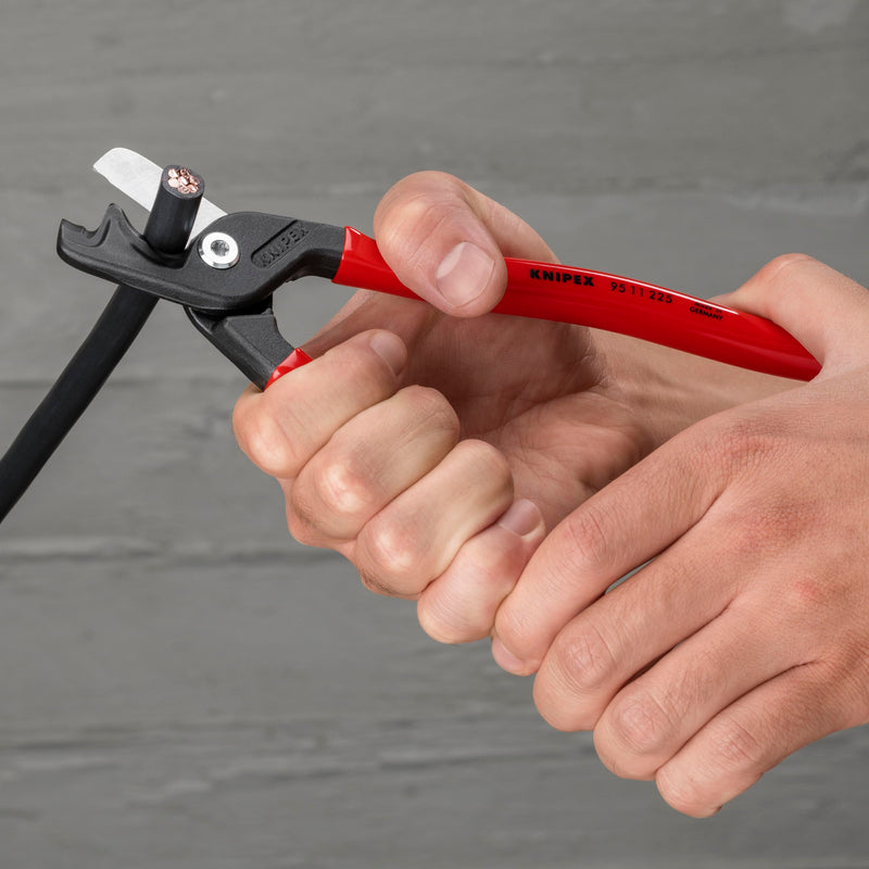 KNIPEX Tools 95 11 225 SBA StepCut® XL Cable Shears, 9"