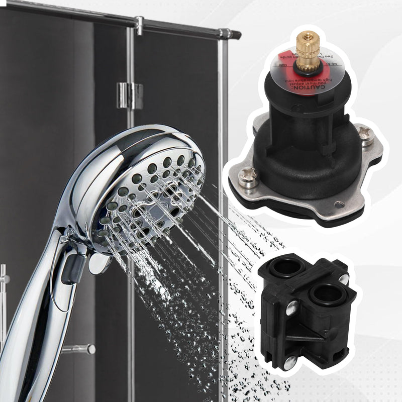 GP76851 Mixer Cap and Pressure Balancing Unit (Shower) Parts Cartridge Compatible with Kohler, Replacement for Rite-Temp and 1/2" Shower Valve GP500520 and GP77759 Parts After Market Replacement Black