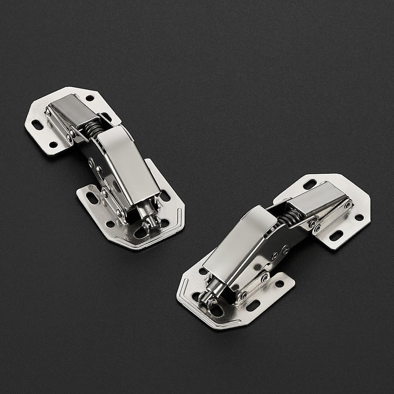 Ravinte 2 Pack Hidden Hinges Soft Close Surface Mount Kitchen Cabinet Hinges, No Pre-drilled for Kitchen Cupboard