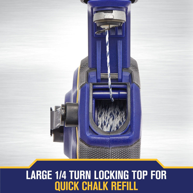 IRWIN Tools STRAIT-LINE Chalk Line, Speedline Pro Reel, Blue, 100 ft. (IWHT48443BC) NEW w/Blue