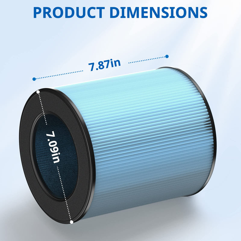 2 Pack MK03 Air Filter Replacement Compatible with MK03 Air Purifier