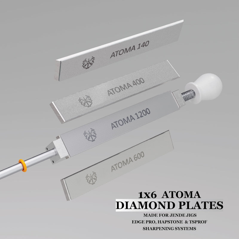 1x6 Atoma Diamond Plate 1200 Grit-Advanced diamond technology-for Edge Pro, Hapstone, and TSProf sharpeners