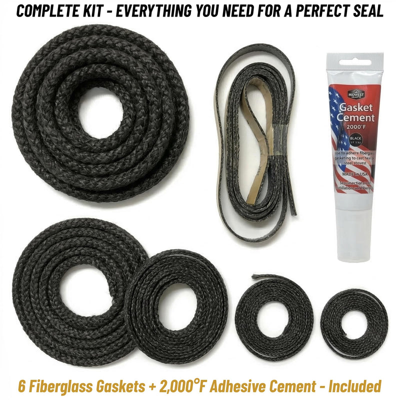 Midwest Hearth GK99 Gasket Kit for Dutchwest 2461, Vermont Castings Sequoia
