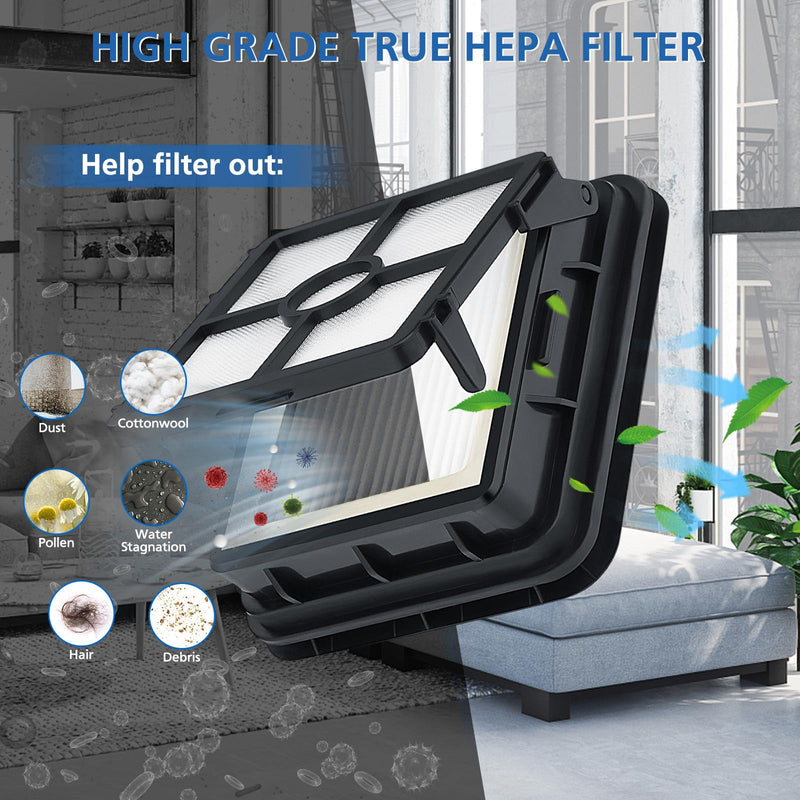 JORAIR Replacements Compatible with Bissell CrossWave, 3 Multi-Surface Brush Roll 1868 + 3 Vacuum Filter 1866 Vacuum Filter, Compare to Part 1608683, 160-8683, 1608684 3 Brush Rolls + 3 Filters