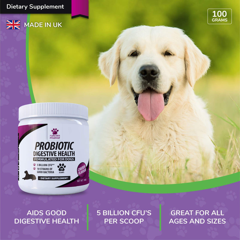 Canine Dietary Supplement, Probiotics for Dog’s Digestive Health, 100g Powder • Furever Friendz - PawsPlanet Australia