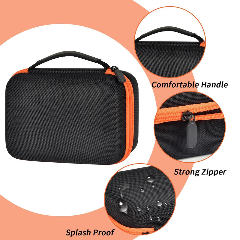 BoobowL Hard Carrying Case Compatible with Fluke 17B+/15B+/ 117/116/ 115/114/ 107 Digital Multimeter, Protective Storage Bag with Zippered Mesh Pocket & Detachable Divider for Accessories (Box Only) Black