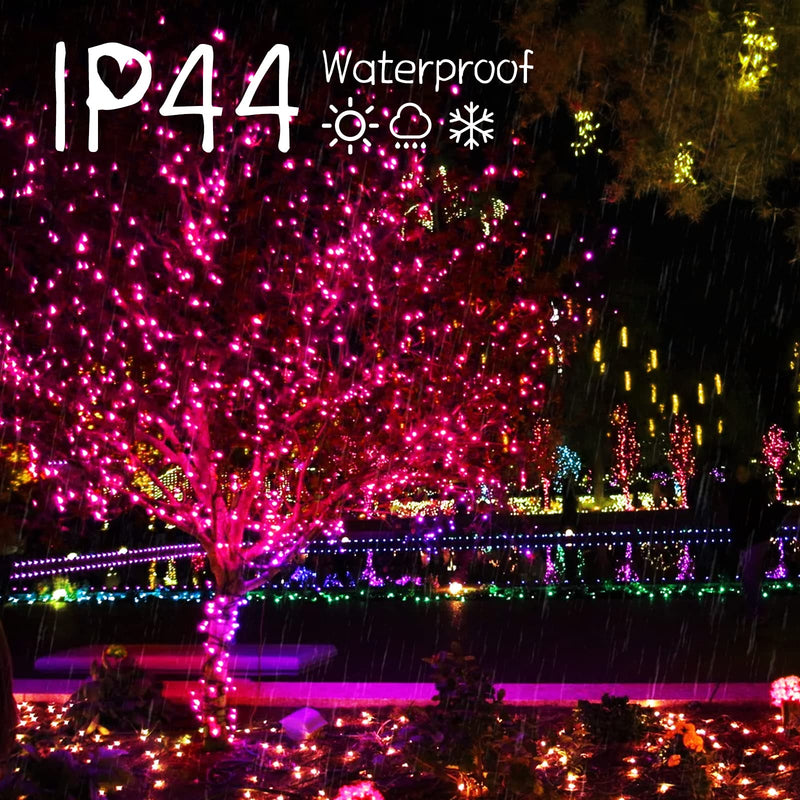 Pink Mini Christmas Lights - 39 Feet 100 LED Fairy String Lights with 8 Lighting Modes Waterproof Connectable for Indoor Outdoor Xmas Tree Garland Wreath Holiday Valentine's Day Decoration Pink 100 LEDs
