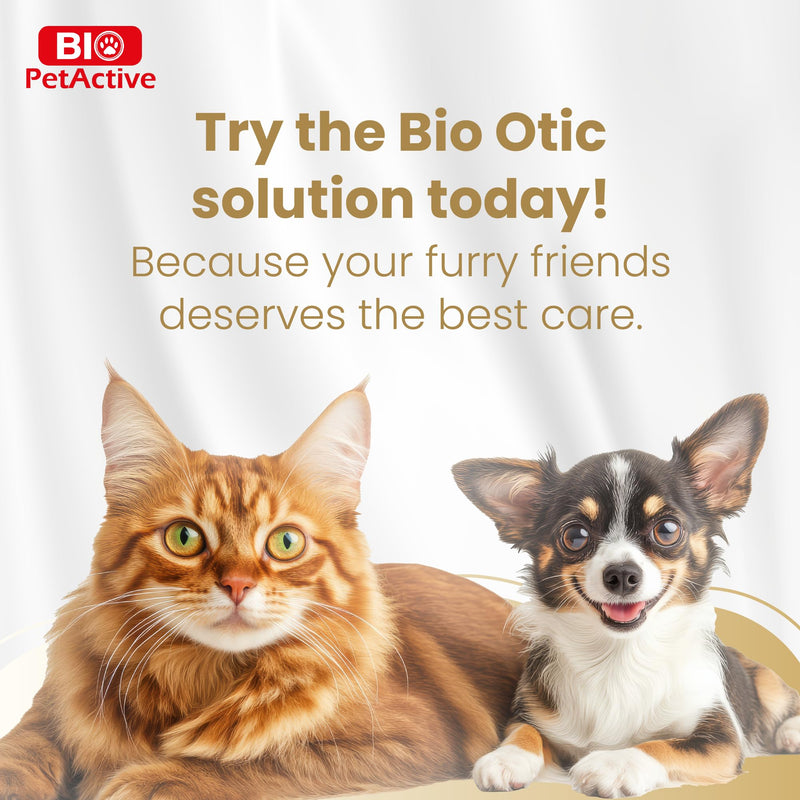 Bio PetActive BioOtic Ear Cleaner for Dogs and Cats | 3.38 fl oz