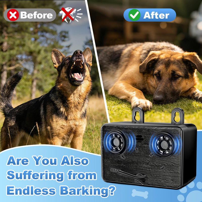 Anti Barking Device for Dogs,Bark Deterrent Device with 3 Frequency Modes & Flashlight, Dog Barking Deterrent Devices for Stopping Barking, Jumping & Bad Behavior, Indoor Outdoor Use Black