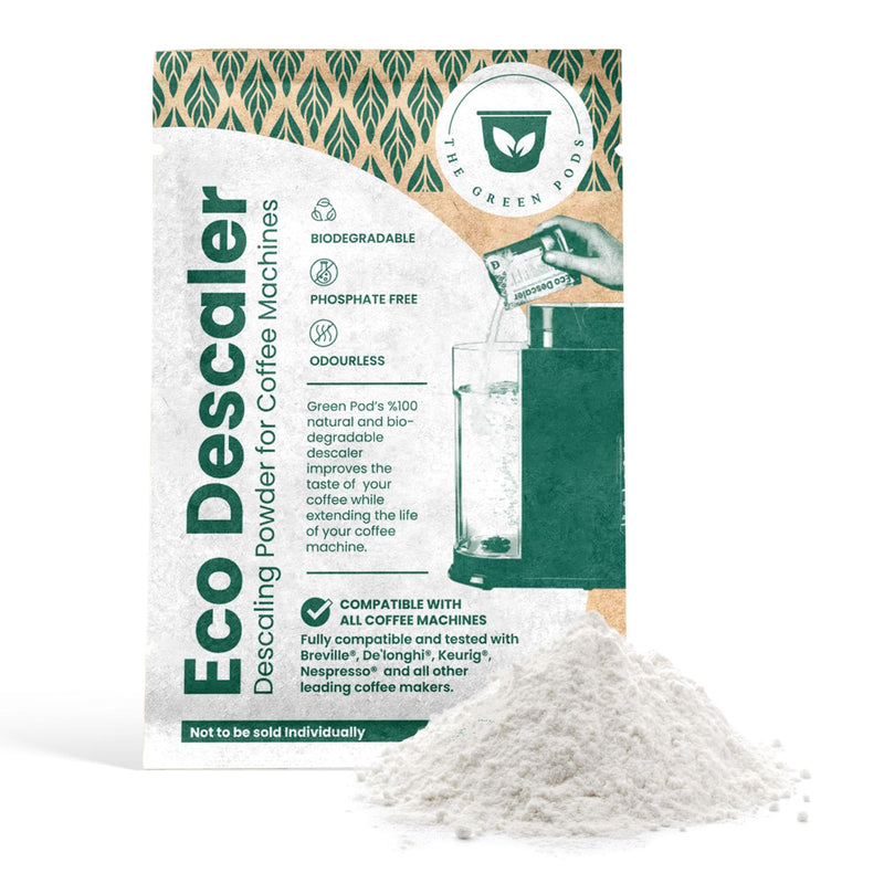 Eco Descaler - Coffee Machine Descaler Compatible With Nespresso, Keurig, Breville, DeLonghi, And All Others - Descaling Powder