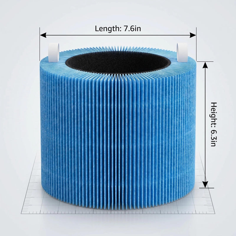 Blue Pure 511i Max Replacement Filter Compatible with 511i Max Air Purifier, H13 True HEPA Activated Carbon, Compatible with 511i Max F5MAX, 2-Pack