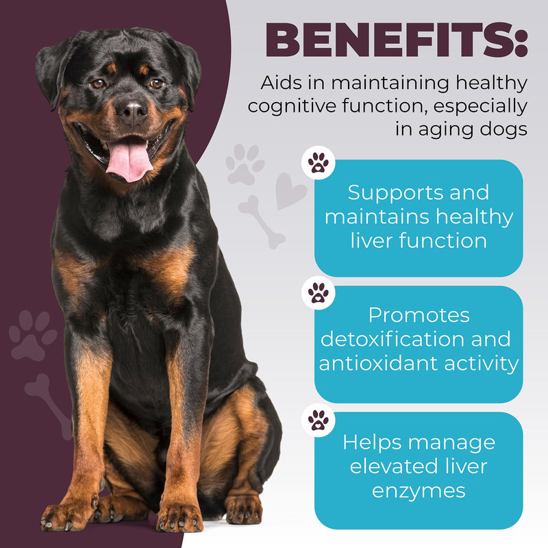 K9 Select SAMeThistle Pro –60 Tablets Liver Support for Dogs with SAM-e & Milk Thistle – Hepato Support for Dogs, Liver & Kidney Detox