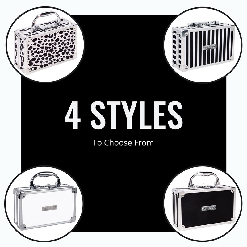 Vaultz Medicine Safe Case w/Combination Lock - Pack of 1 Cases, 8.35 x 5 x 2.5" - Black