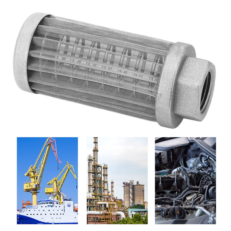Suction Oil Filter Hydraulic Suction Oil Filter Hydraulic Suction Filter Hydraulic Suction Valve Stainless Steel Mesh Oil Filter Replacement Fuel Strainer Tube Connection