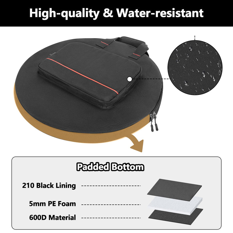 HODRANT Heat Deflector Carry Bag Compatible with Solo Stove Ranger 20" Small-Compatible with Ranger Deflector