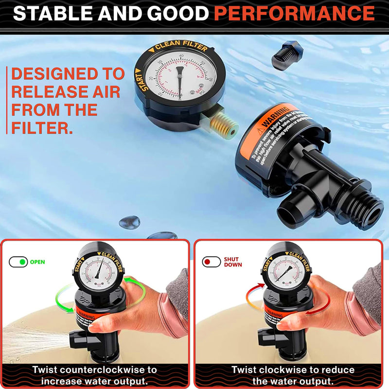 Swimables High Flow Air Relief Valve 98209803 Replacement for Most Pentair Filters - 98209800