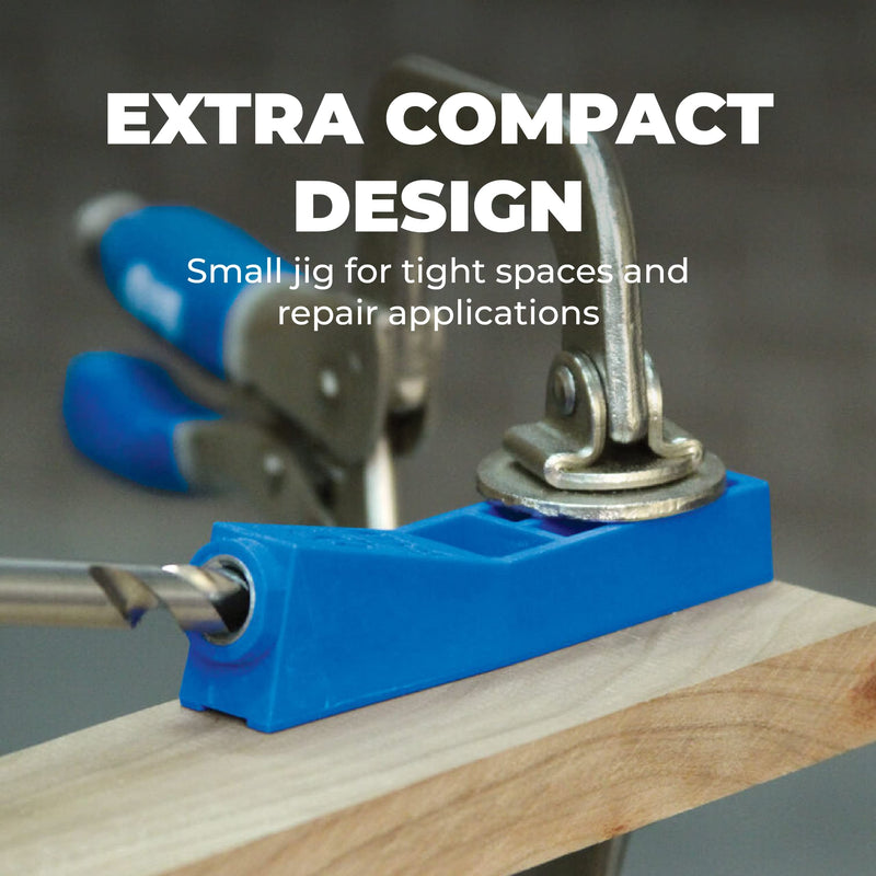 Kreg MKJKIT Mini Jig Kit - Simple, Compact Kreg Pocket-Hole Jig - Create Strong Joints Without Glue - for Tight Spaces & Small Projects - Holiday Home Improvement Gifts for Him Original version