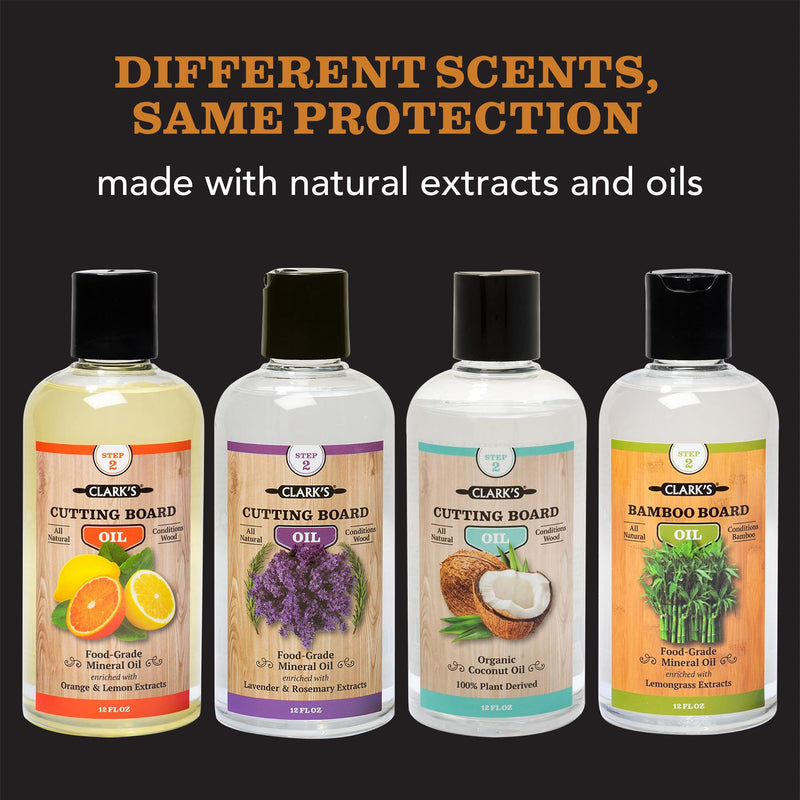 CLARK'S Cutting Board Organic Soap - Cleaner for Butcher Block, Countertop and Utensils - Enriched with Natural Orange & Lemon Extracts - Cleans and Restores Wood - Use Before Food Safe Mineral Oil Orange-Lemon