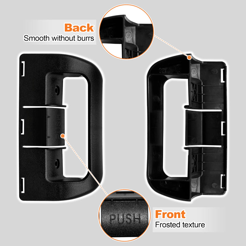 3851174023 Refrigerator Door Handle Replacement for Dometic Fridge Upper and Lower Doors, Compatible with Models DM2652, DM2662, DM2663, DM2852, RM2652, RM2663, RM2852, RM3662. Black, 2PCS