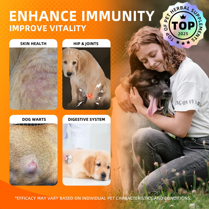 Turkey Tail Mushroom Liquid for Dogs 3000mg Highly Concentrated Extract | Immune Defense, Lipoma & Itch Relief, 17 in 1 Tincture, 5X Organic Mushrooms Blend, Multivitamin & Turmeric, Daily Vitality