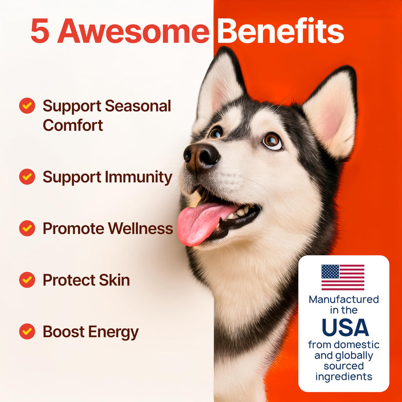Flea and Tick Prevention for Dogs Chewable – Natural Flea Pills for Dogs, All Breeds & Ages, Chicken Flavor – Dog Flea and Tick Treatment Chewable Supplement – 2 Pack, 340 Count, Made in USA