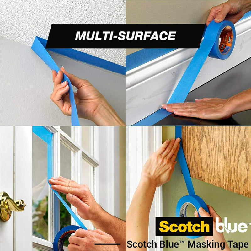 3M 2090 Scotch-Blue Painters Tape, 6" width x 60yd length (1 roll)
