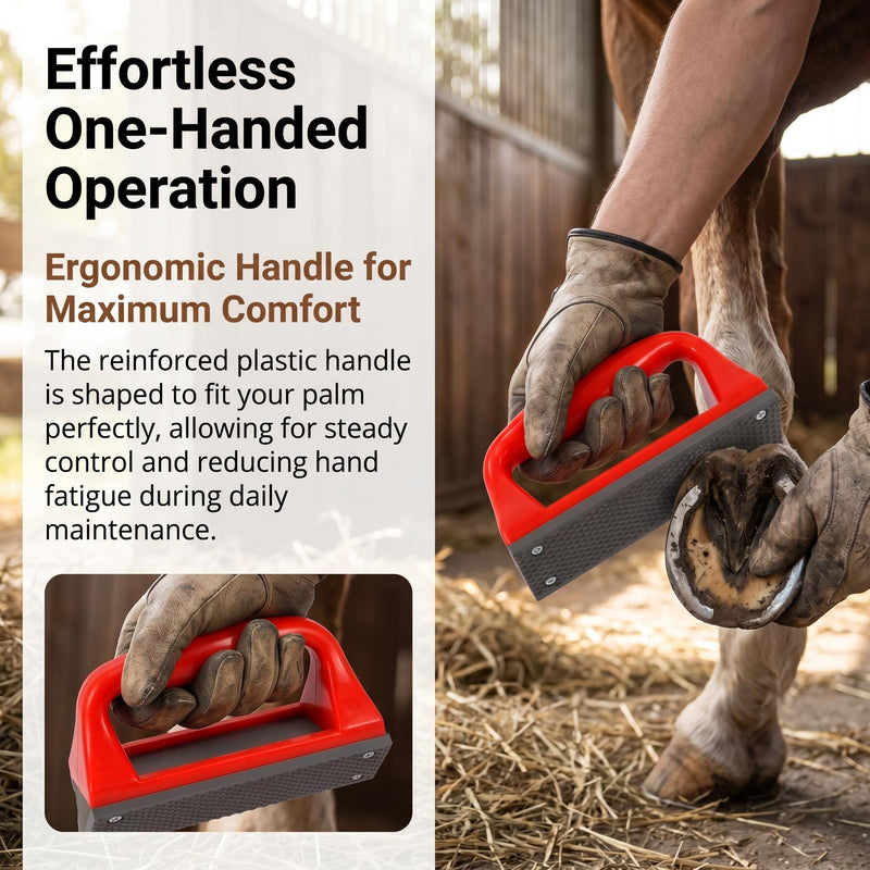 Mini Hoof Rasp for Horses Goats,Farrier Rasp, Ergonomic Portable Farrier Tool, Hoof Trimming File for Foals Ponies Donkeys