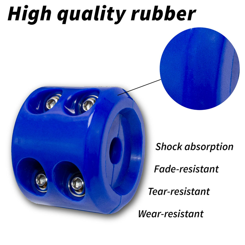 Rubber Winch Stopper for Cable Hook, Rubber Rope Line Saver for ATV UTV SUV Winches, with Allen Wrench (Blue) Blue 1 pack