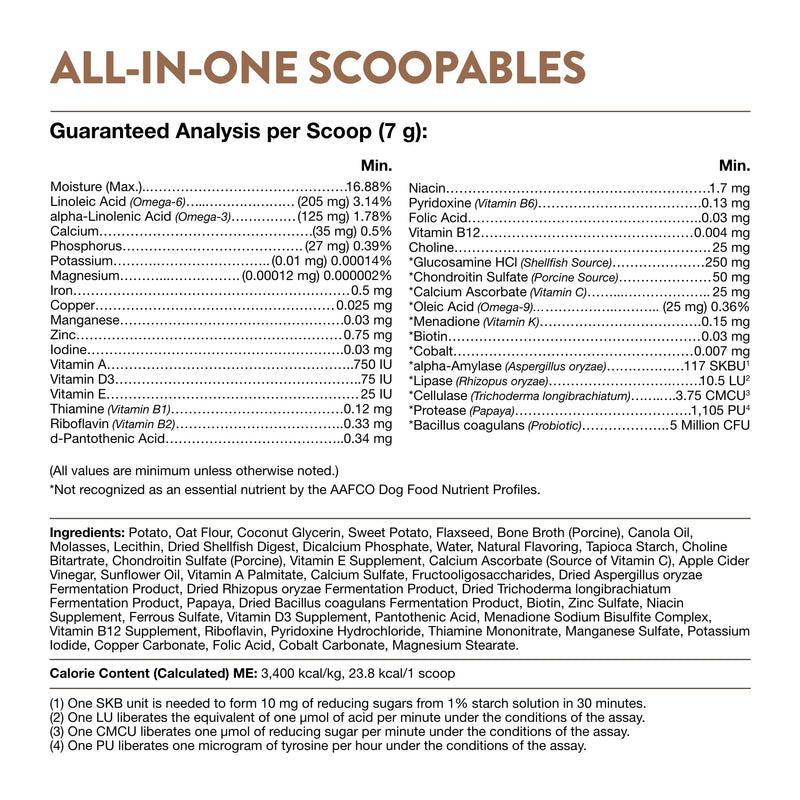 NaturVet Scoopables All-in-One Multivitamin for Dogs - Dog Vitamins and Supplements for Joint Support, Digestion, Skin & Coat Care & Immune - Hickory Smoked Bacon Flavor Vitamin Supplement | 11oz Bag - PawsPlanet Australia
