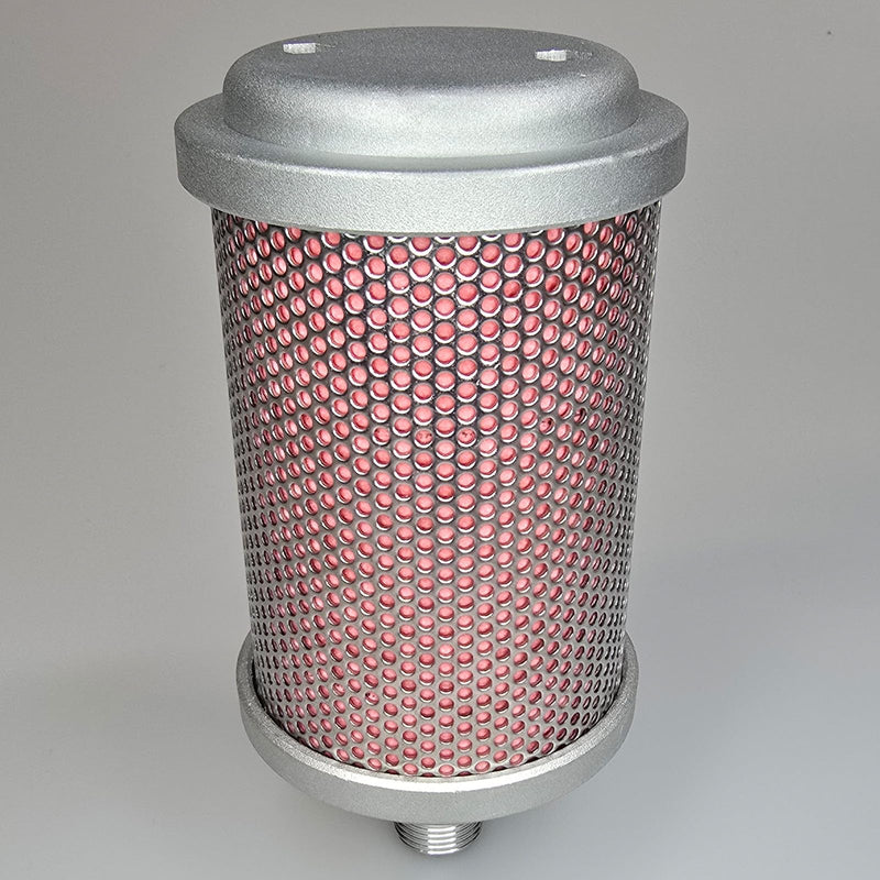 X03 Air Compressor Muffler 3/8" NPT Male,Single Chamber 145 PSI exhaust muffler, used for replacing parts of air compressors, compressor dryers, compressed air equipment, and systems