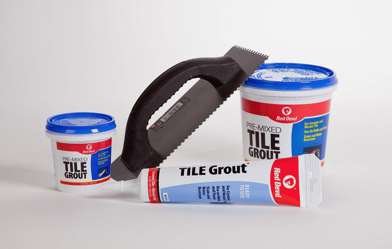 Red Devil 0425 Pre-Mixed Tile Grout Squeeze Tube, 5.5 oz., White 1 - Pack