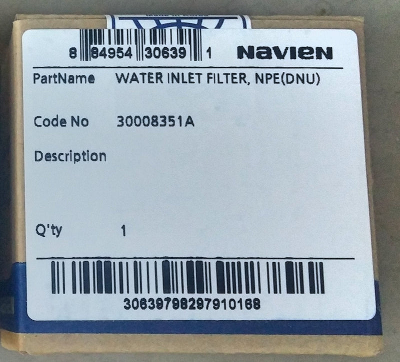 Navien Inlet Water Filter