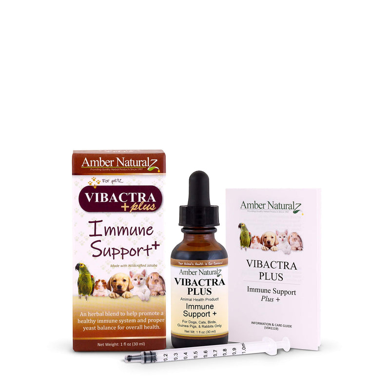 AMBER NATURALZ - VIBACTRA Plus - Immune Support Plus - for Petz - 1 Ounce - PawsPlanet Australia