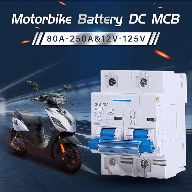 DC Circuit Breaker 2P 80A/100A/125A/150A/200A/250A 12V-125V Solar RV Yacht Battery Protection Switch (250A)