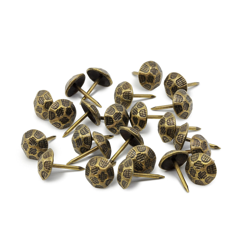Dritz Home 9010 Hammered Decorative Nails, 7/16-Inch, Antique Brass (24-Piece) 24-Piece